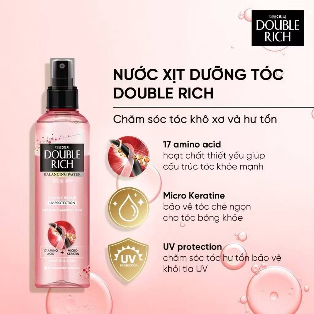 Xịt dưỡng tóc Double Rich 120ml