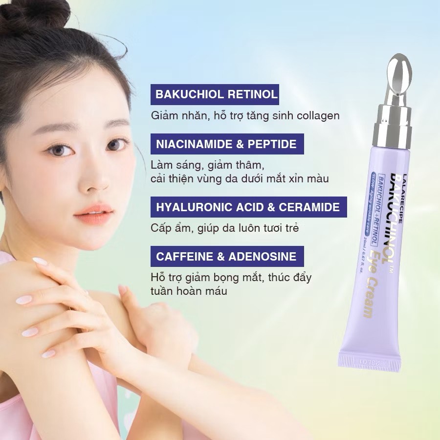 Kem dưỡng mắt Lalarecip Bakuchinol Eye Cream