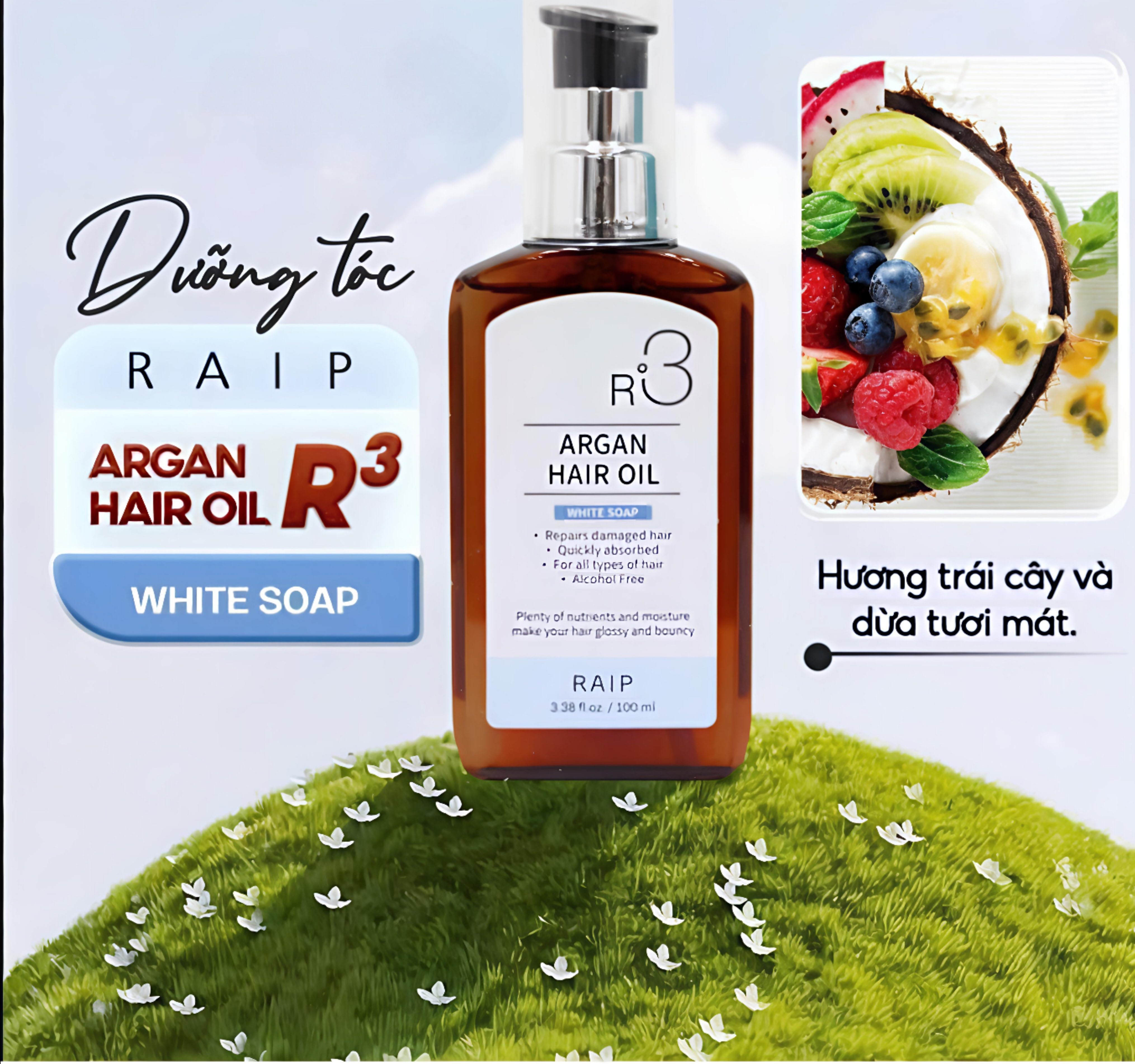 Tinh Dầu Dưỡng Tóc R3  Argan Hair Oil Raip 100ml
