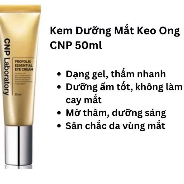 Kem Dưỡng Mắt CNP Laboratory Propolis Essential Eye Cream Dưỡng Ẩm Làm Sáng Và Cải Thiện Nếp Nhăn 50ml