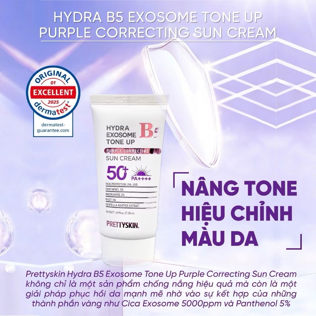 Kem Chống Nắng Pretty Skin B5 SPF50+PA++++ 50ml