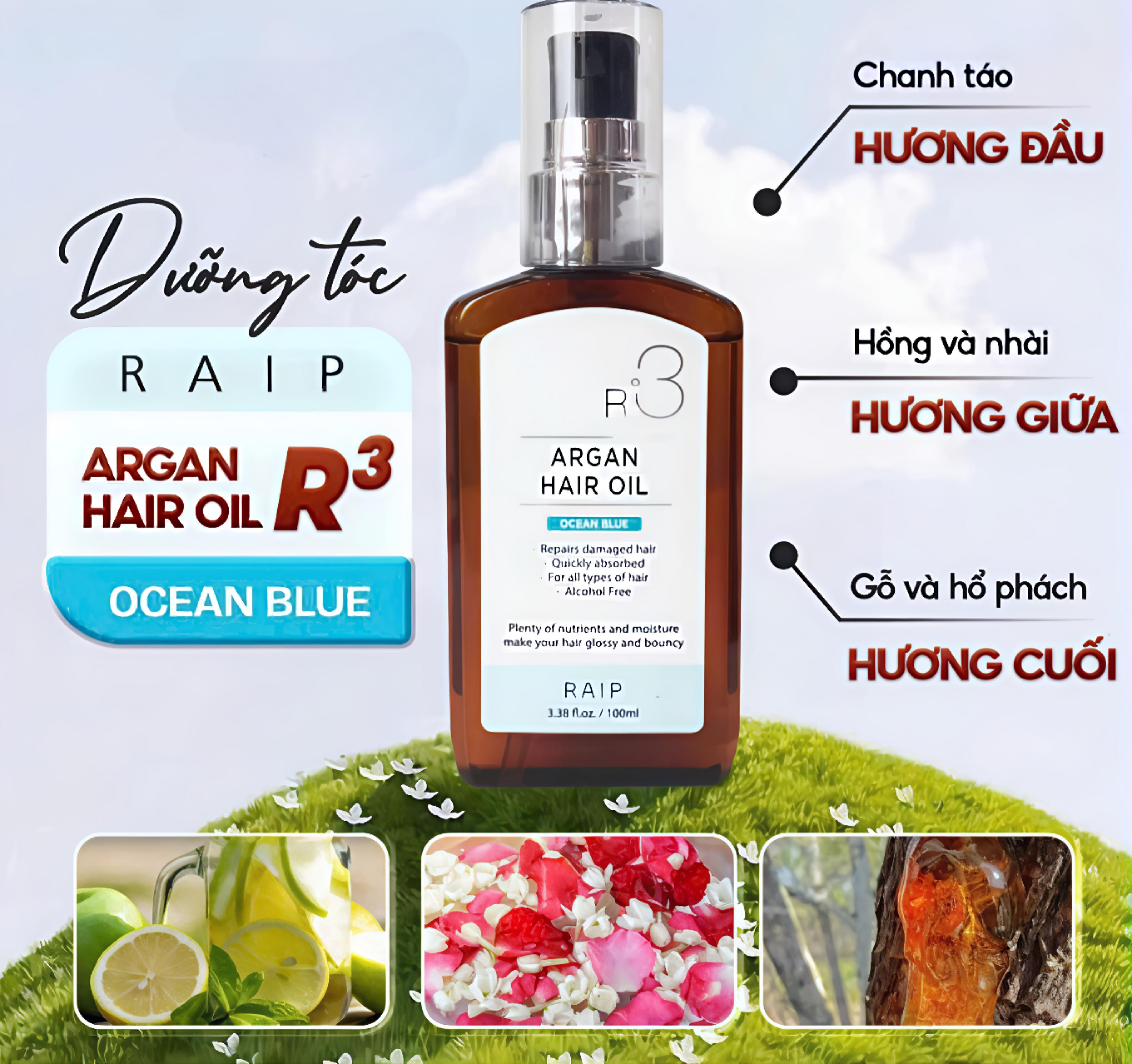 Tinh Dầu Dưỡng Tóc R3  Argan Hair Oil Raip 100ml