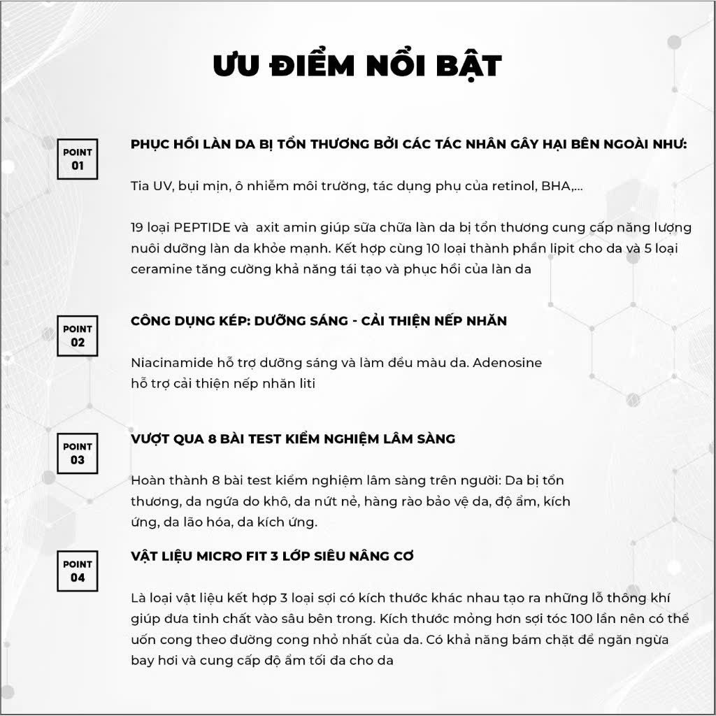 Mặt Nạ Super Clam Repairing Mask Phục Hồi Làm Dịu Da Cấp Tốc