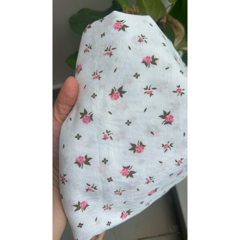 Vải cotton hàn (SLx0.5m khổ 1.6m) đũi lạnh mềm, mát, hút mồ hôi in hình dễ thương