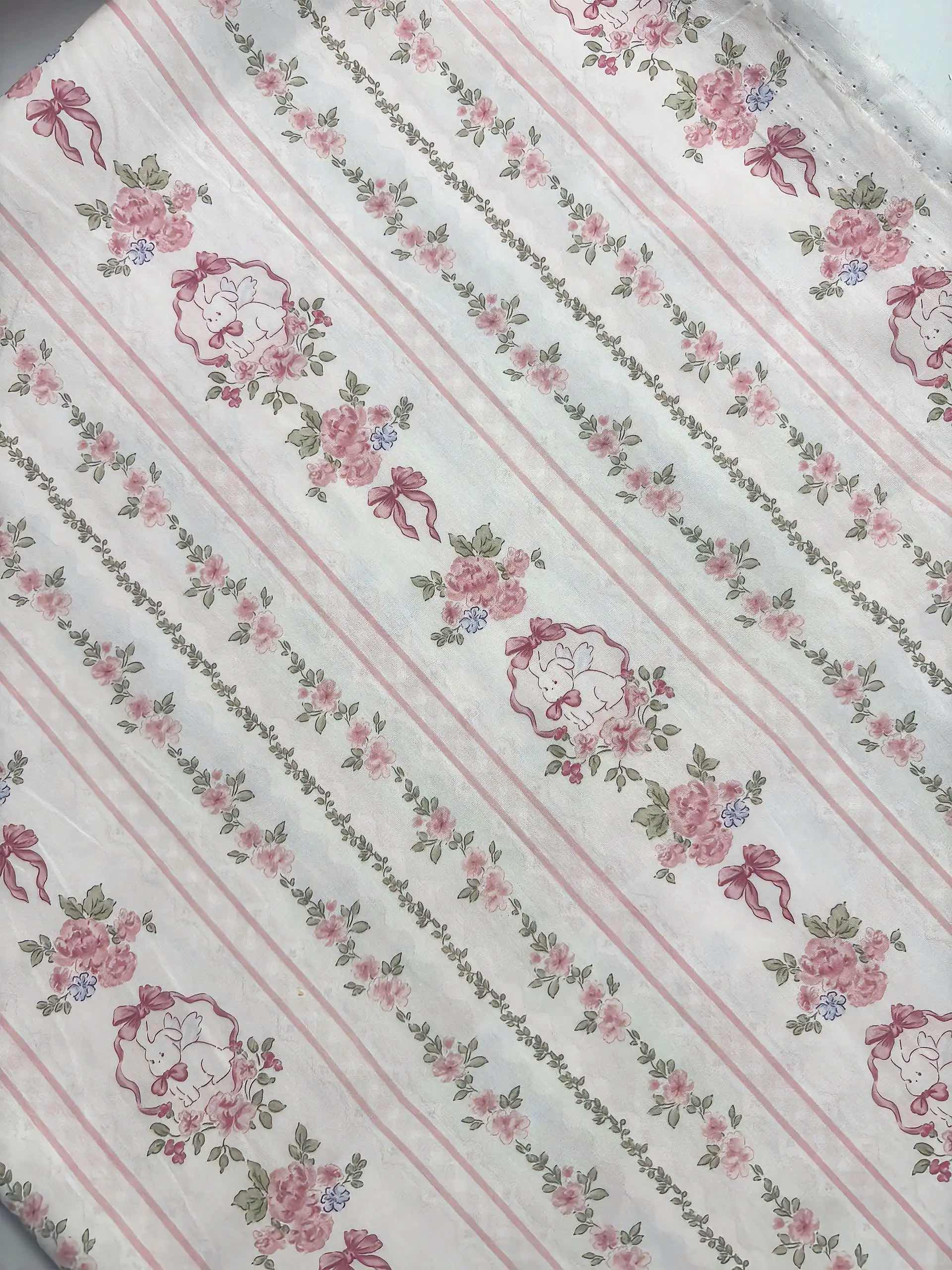 Vải Thô cotton hình động vật, búp bê - may quần áo bé gái, handmade, decor (dài 1m, khổ 1m45, vải cắt liền)