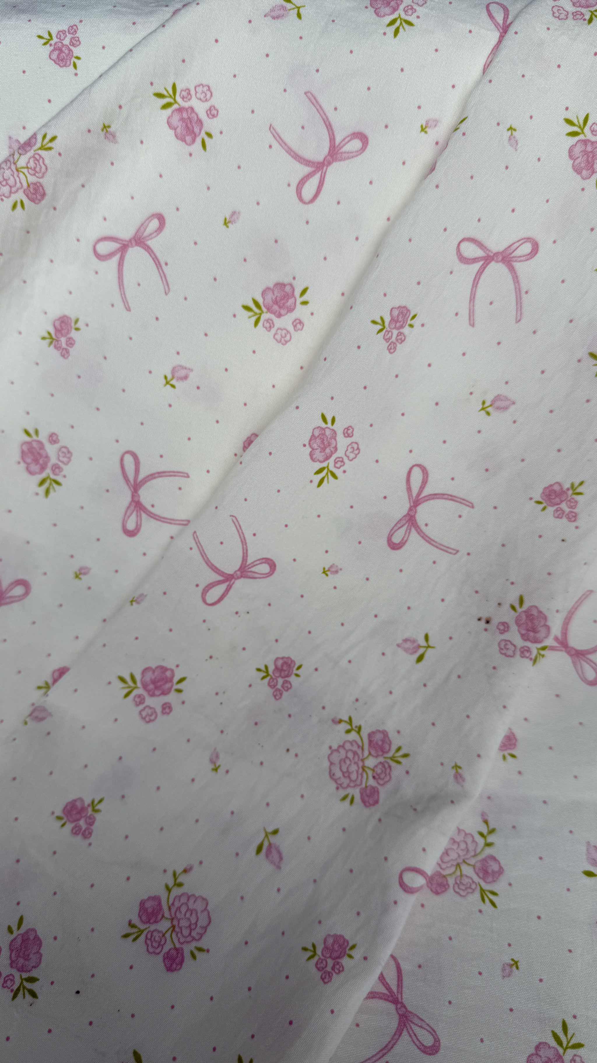 Vải Cotton hàn (đũi lạnh) in hoa, hình cute - may bộ, đầm, handmade, decor (dài 1m, khổ 1m6, vải cắt liền)
