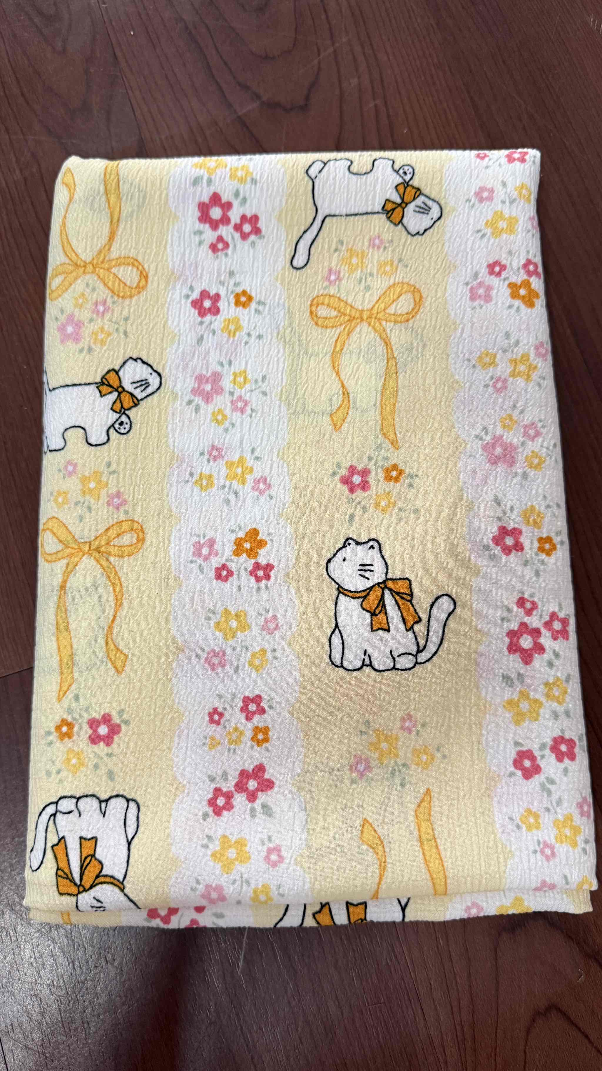 Vải xốp gạo (xốp Thái) - nhiều mẫu in dễ thương - may đồ bộ, đầm trẻ em và người lớn  (dài 1m, khổ 1m5, vải cắt liền)