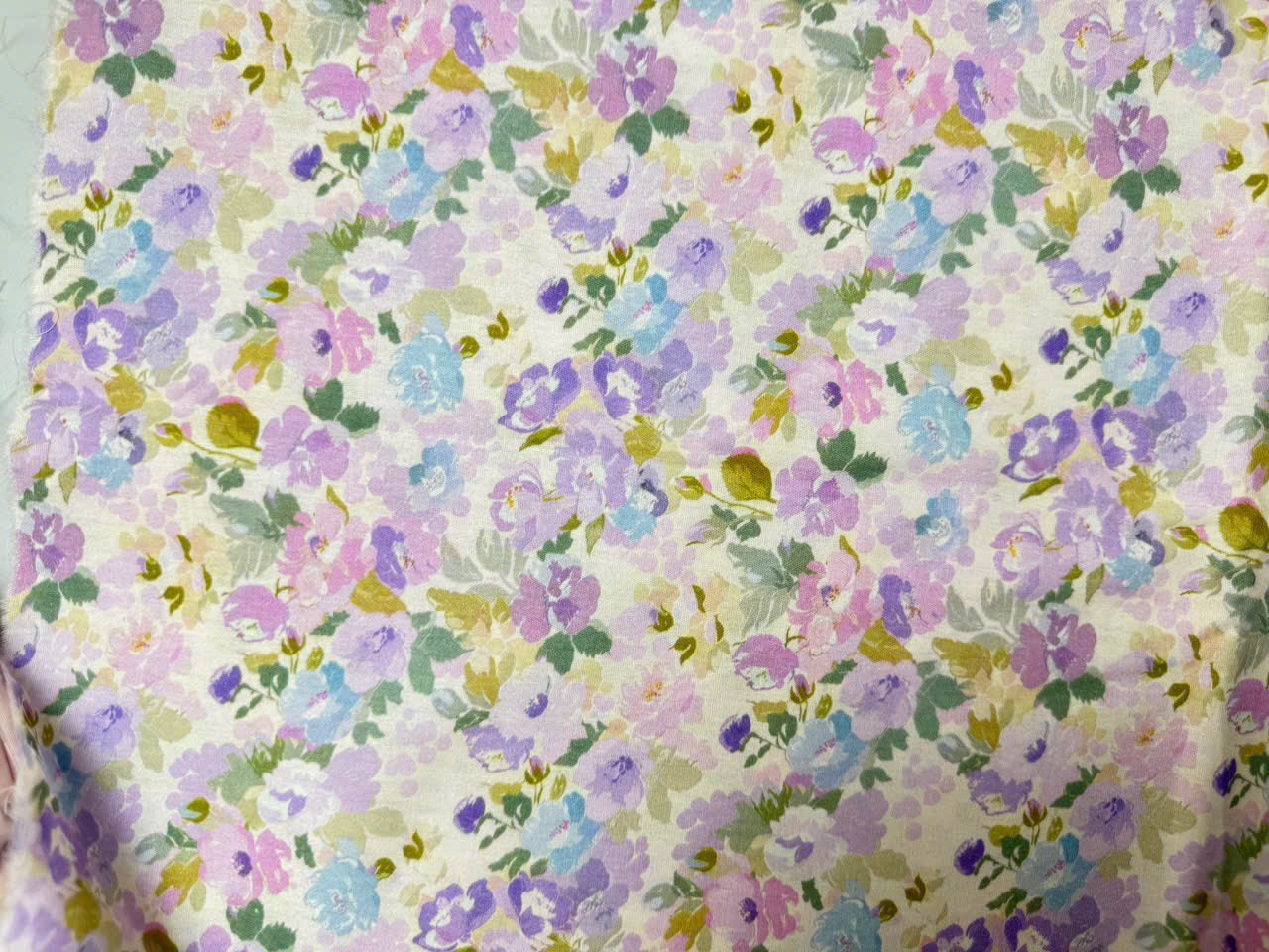 Vải Thô cotton hoa - may đầm, bộ người lớn, bé gái mùa hè, DIY…(dài 1m, khổ 1.45, vải cắt liền)