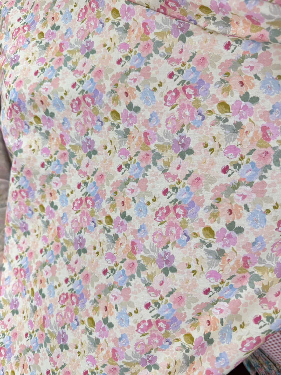 Vải Thô cotton hoa - may đầm, bộ người lớn, bé gái mùa hè, DIY…(dài 1m, khổ 1.45, vải cắt liền)
