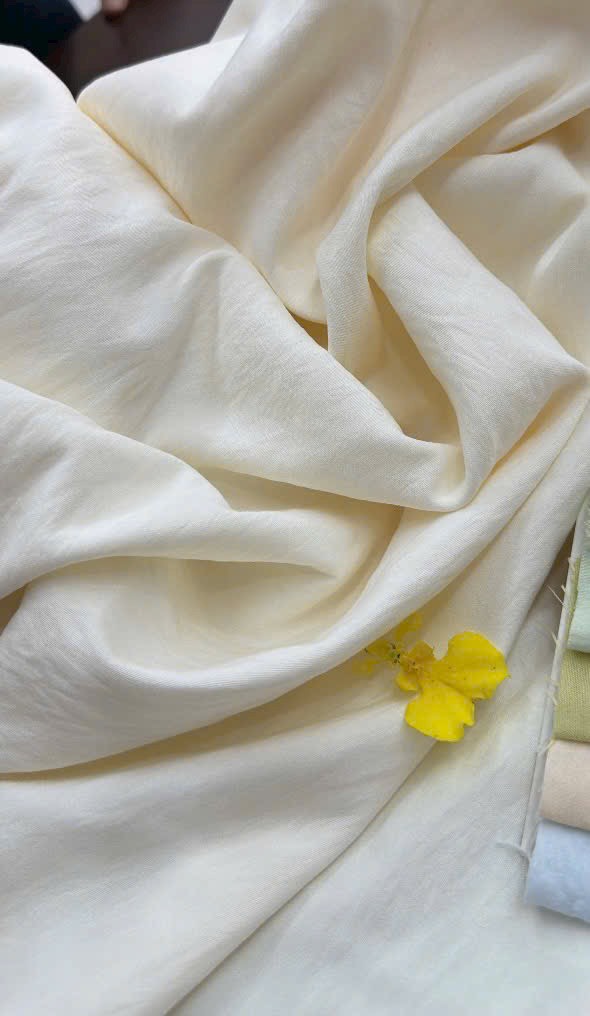 Vải Cotton hàn (đũi lạnh) màu trơn - may áo, bộ, đầm trẻ em và người lớn (dài 1m, khổ 1m5, vải cắt liền)