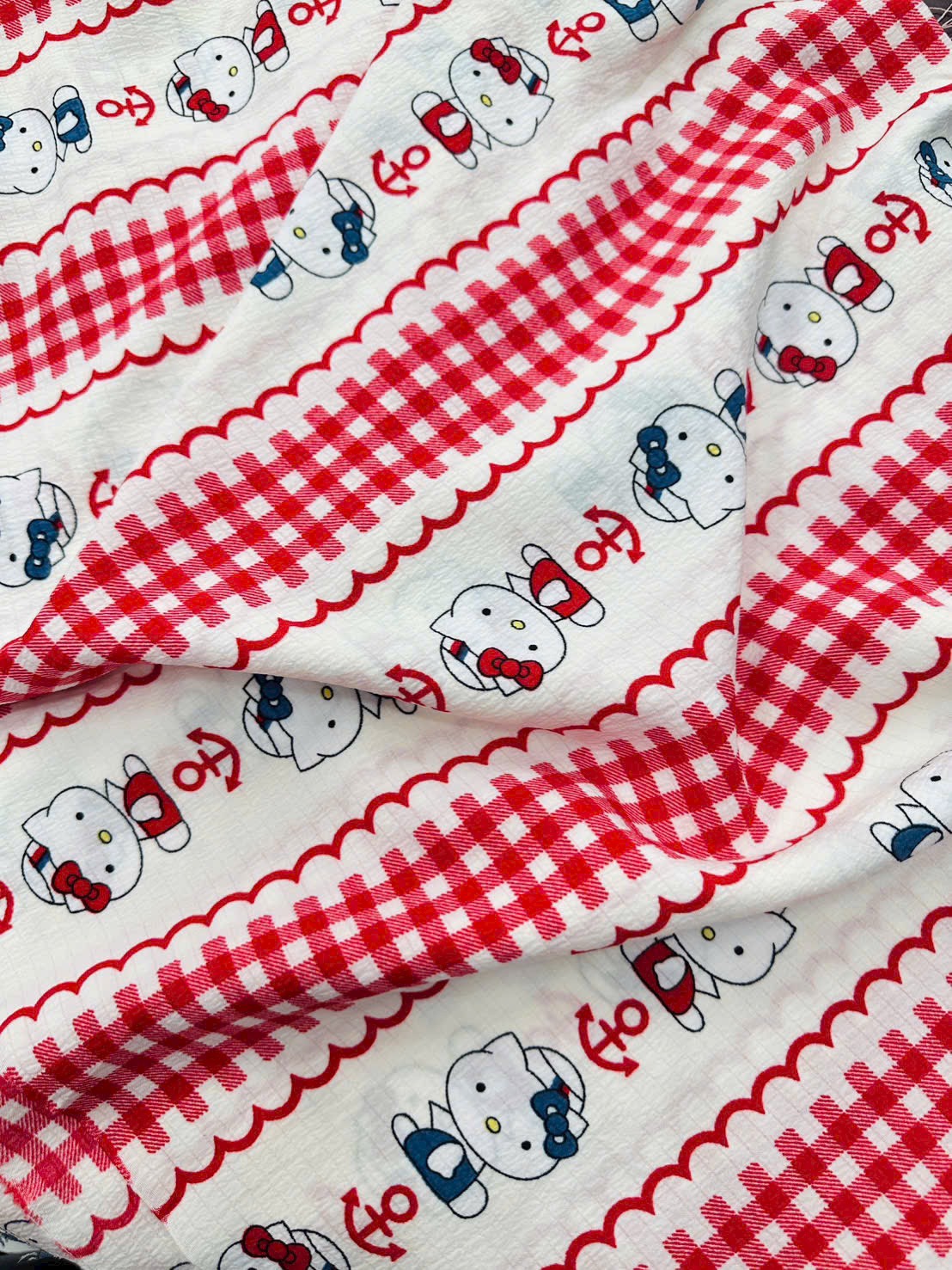 Vải xốp gạo (SLx0.5m khổ 1.5m) in hình dễ thương gấu, loopy, dâu, thỏ, nơ, kitty....