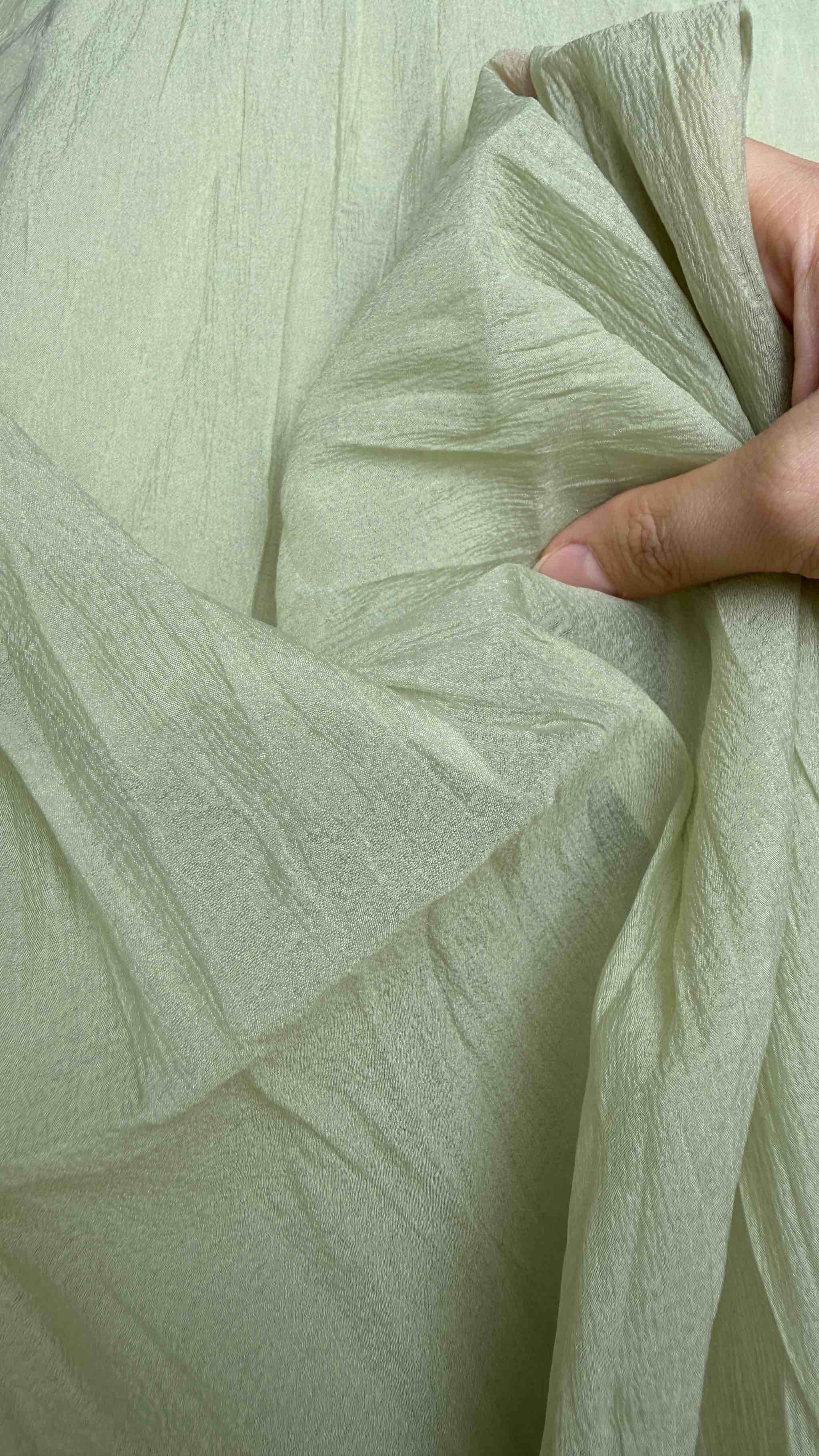 Vải Organza (SLx0.5m khổ 1.5m) tơ sống trơn nhiều màu, loại mềm