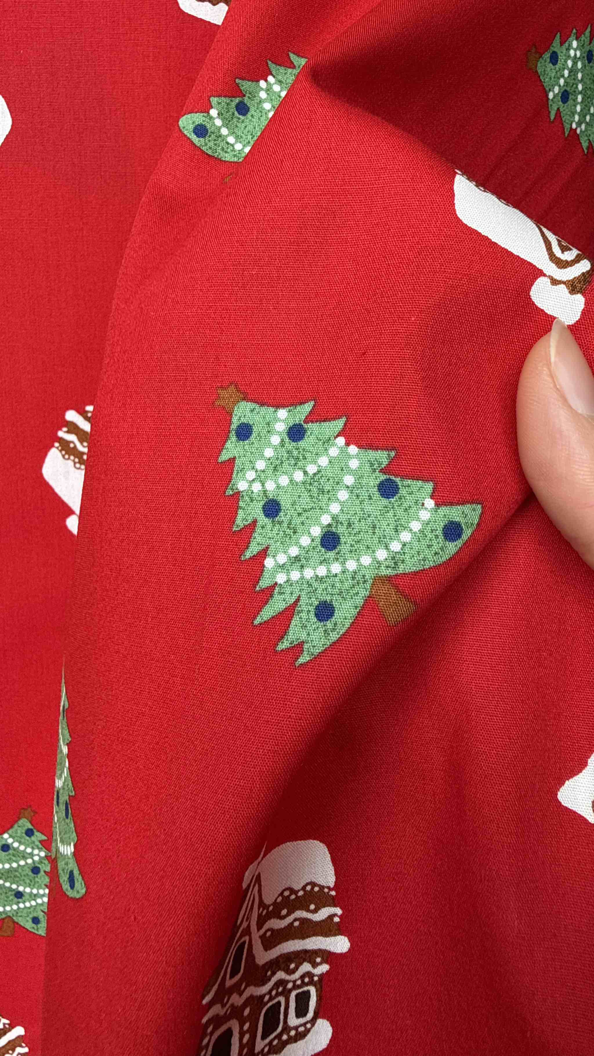 Vải Thô cotton Giáng Sinh, Noel - may đầm cho bé, decor, handmade (dài 1m, khổ 1m45, vải cắt liền)