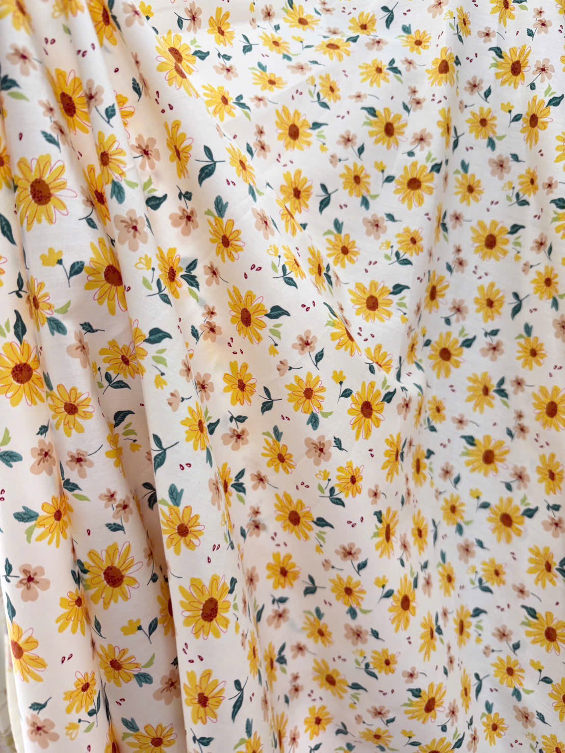 Vải Thô cotton- in hoa, chấm bi, caro, sọc- may đầm, bộ, handmade (dài 1m, khổ 1m45, vải cắt liền)