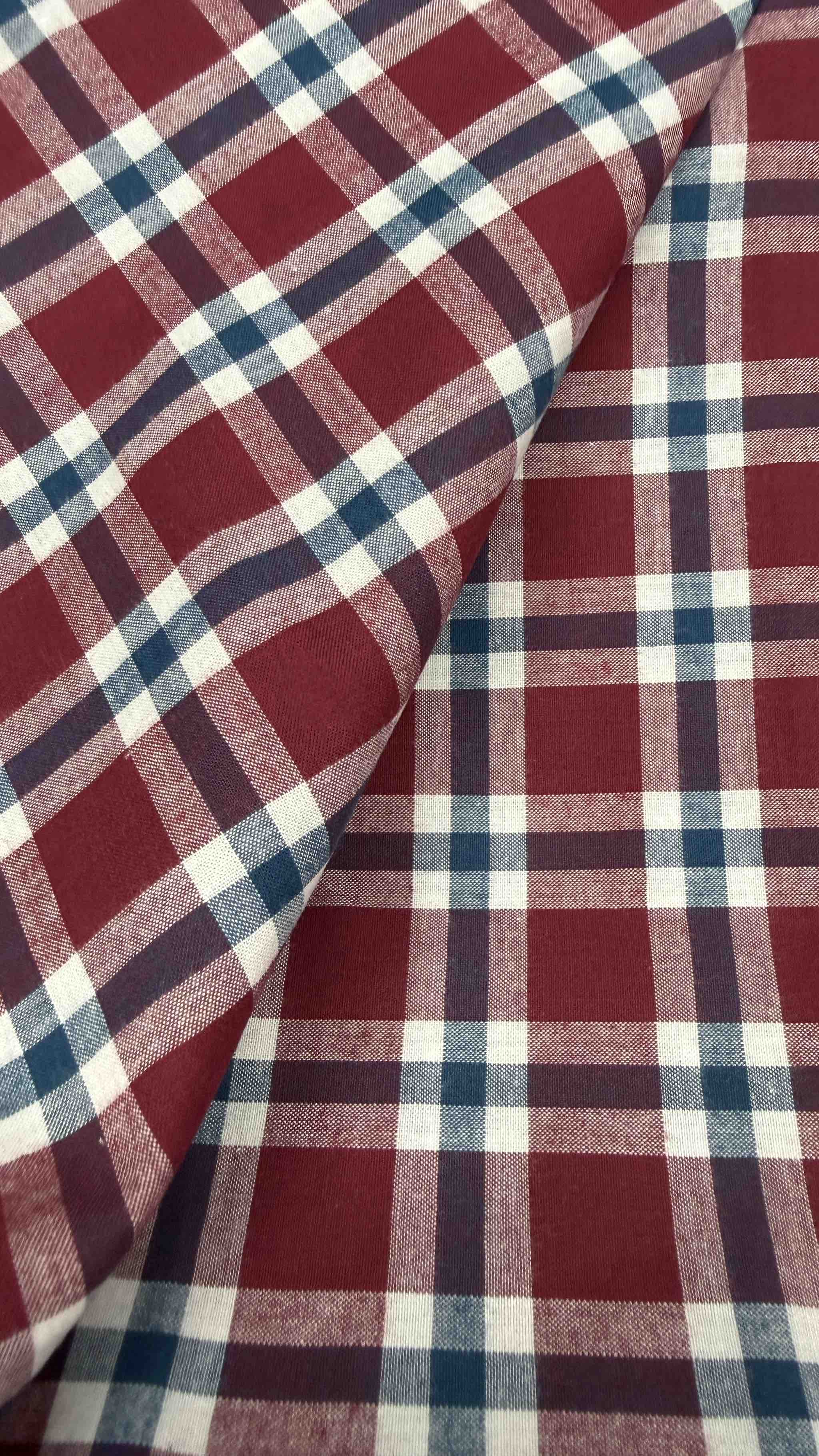 Vải Kate caro, Thô cotton caro - may áo sơ mi, bộ, đầm (dài 1m, khổ 1m45, vải cắt liền)