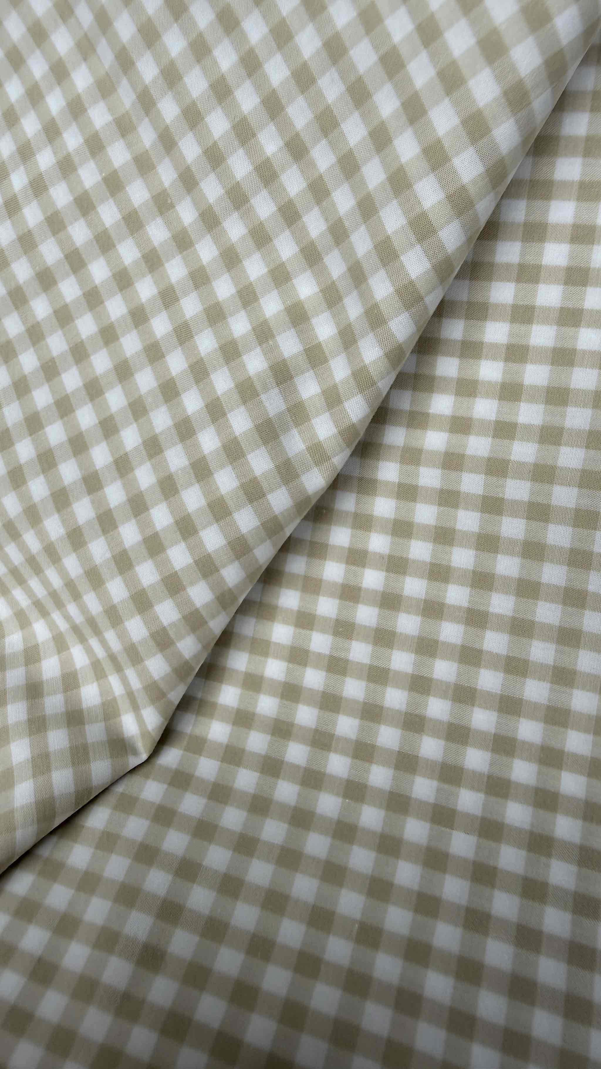 Vải Kate caro, Thô cotton caro - may áo sơ mi, bộ, đầm (dài 1m, khổ 1m45, vải cắt liền)