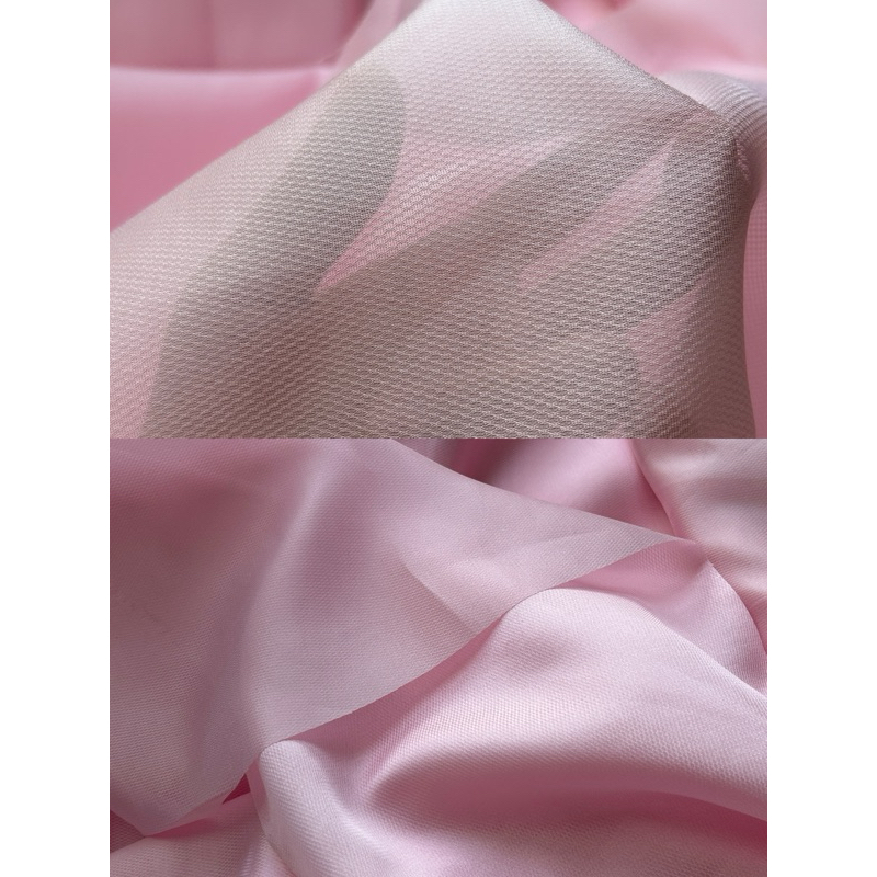 Vải Organza vân (SLx0.5m khổ 1.5m) màu hồng