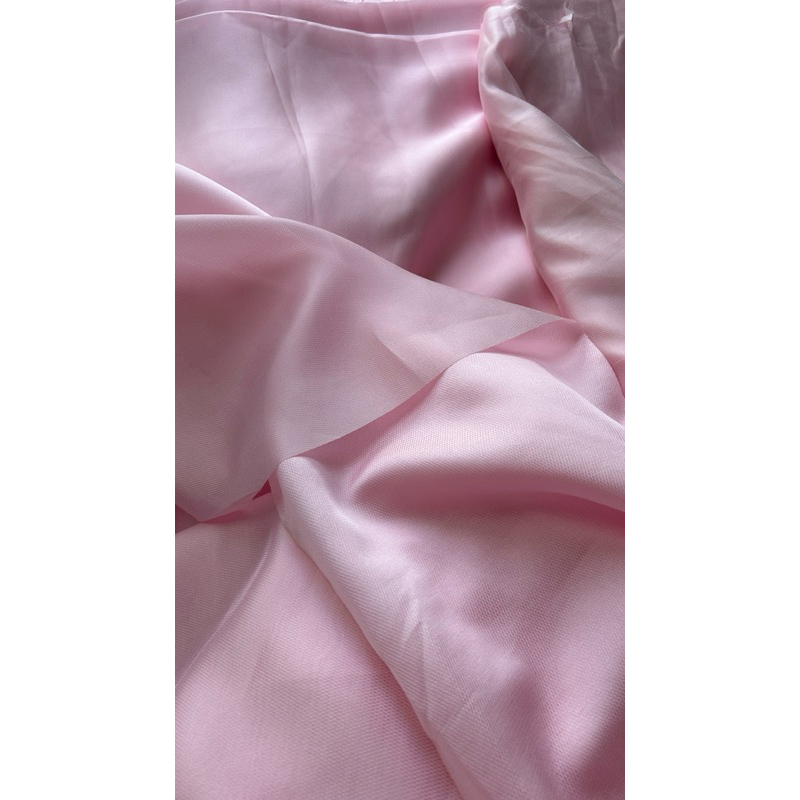 Vải Organza vân (SLx0.5m khổ 1.5m) màu hồng