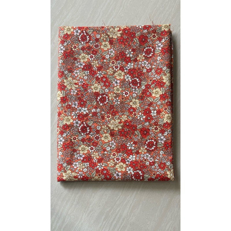 Vải Kate (SLx0.5m khổ đa dạng) in hoa may đầm, áo, decor, khăn trải bàn, dã ngoại...