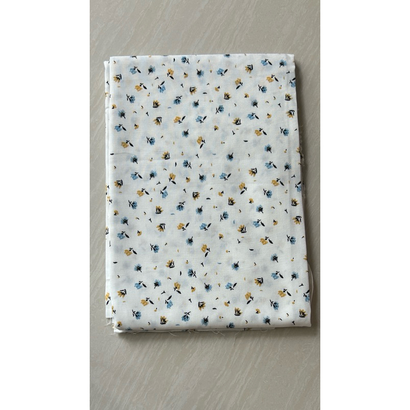 Vải Kate (SLx0.5m khổ đa dạng) in hoa may đầm, áo, decor, khăn trải bàn, dã ngoại...