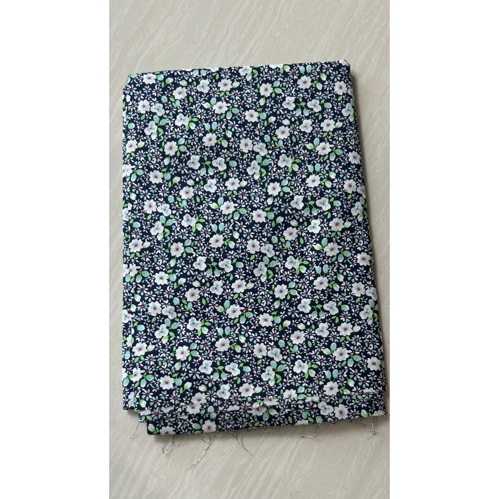 Vải Kate (SLx0.5m khổ đa dạng) in hoa may đầm, áo, decor, khăn trải bàn, dã ngoại...