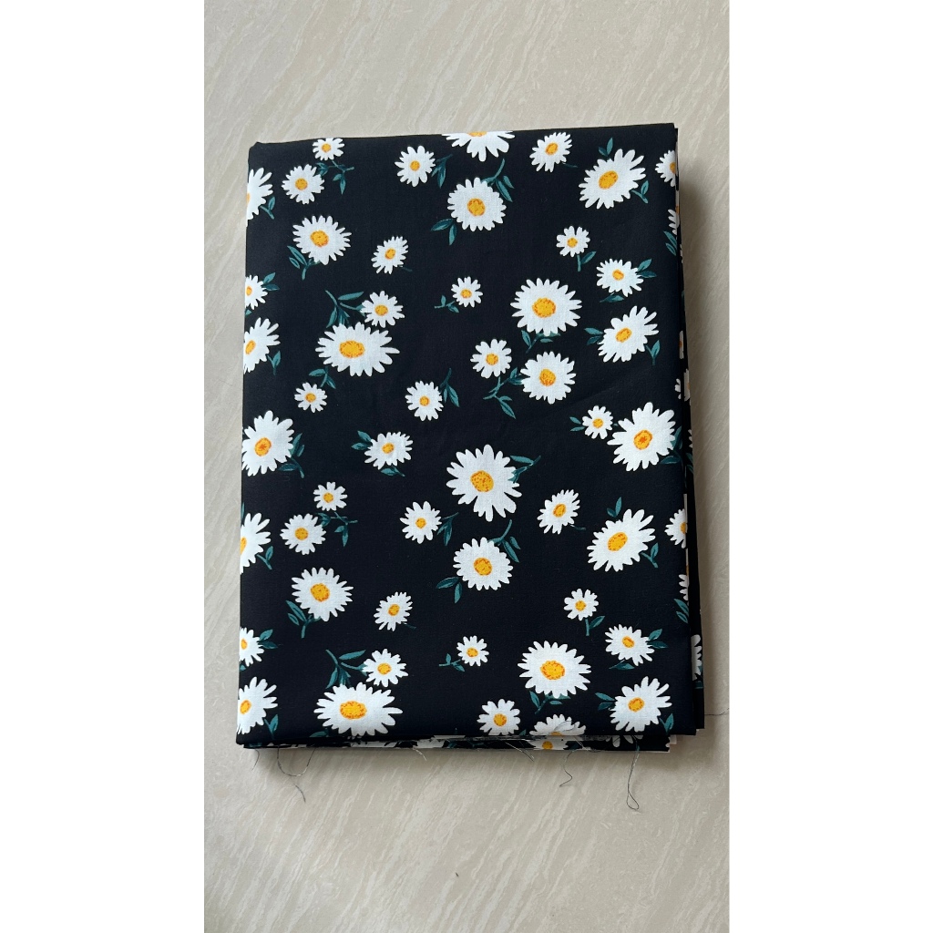 Vải Kate (SLx0.5m khổ đa dạng) in hoa may đầm, áo, decor, khăn trải bàn, dã ngoại...