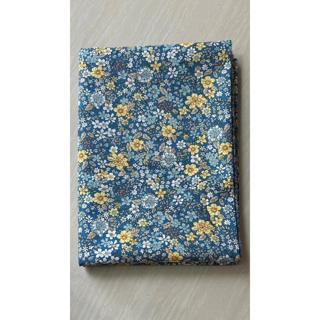 Vải Kate (SLx0.5m khổ đa dạng) in hoa may đầm, áo, decor, khăn trải bàn, dã ngoại...