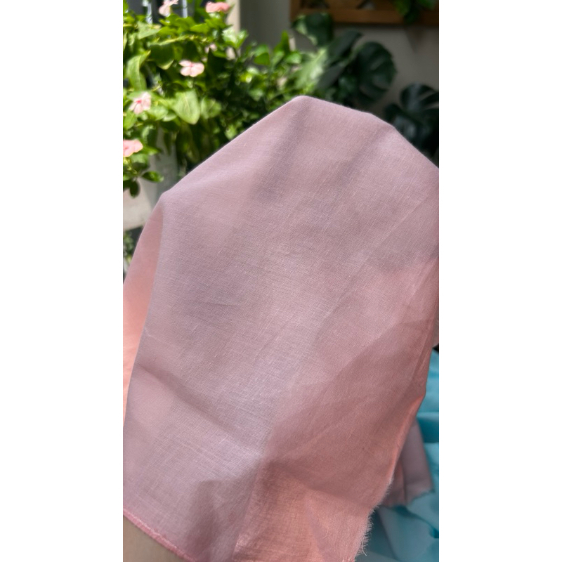Vải boi (SLx0.5m khổ 1.35m) thêu bông chân hai đầu, boi lót