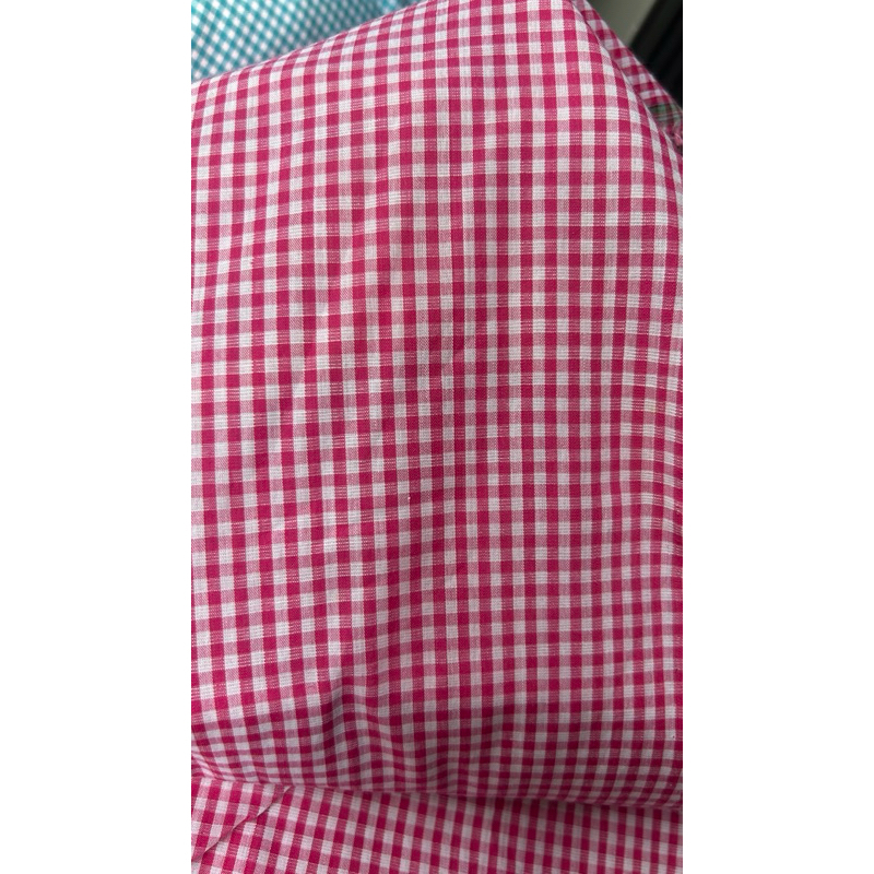 Vải cotton (SLx0.5m khổ 1.4m) kate caro, sắc nét màu đẹp, thấm hút tốt