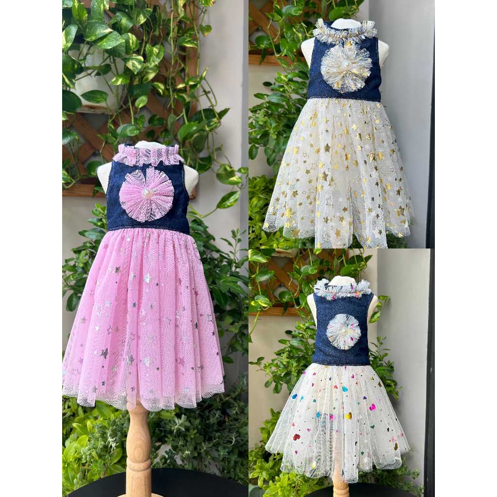 ( Thanh lý đồng giá nhiều mẫu 35k) Đầm cho thú cưng chó, mèo handmade ( tặng nơ kẹp tóc)