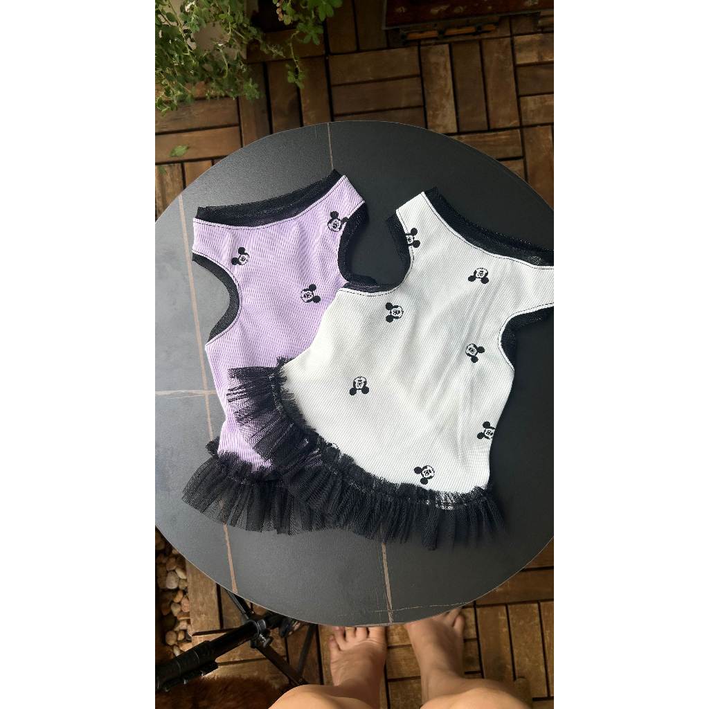 ( Thanh lý đồng giá nhiều mẫu 35k) Đầm cho thú cưng chó, mèo handmade ( tặng nơ kẹp tóc)