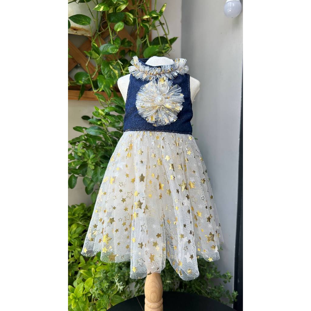( Thanh lý đồng giá nhiều mẫu 35k) Đầm cho thú cưng chó, mèo handmade ( tặng nơ kẹp tóc)