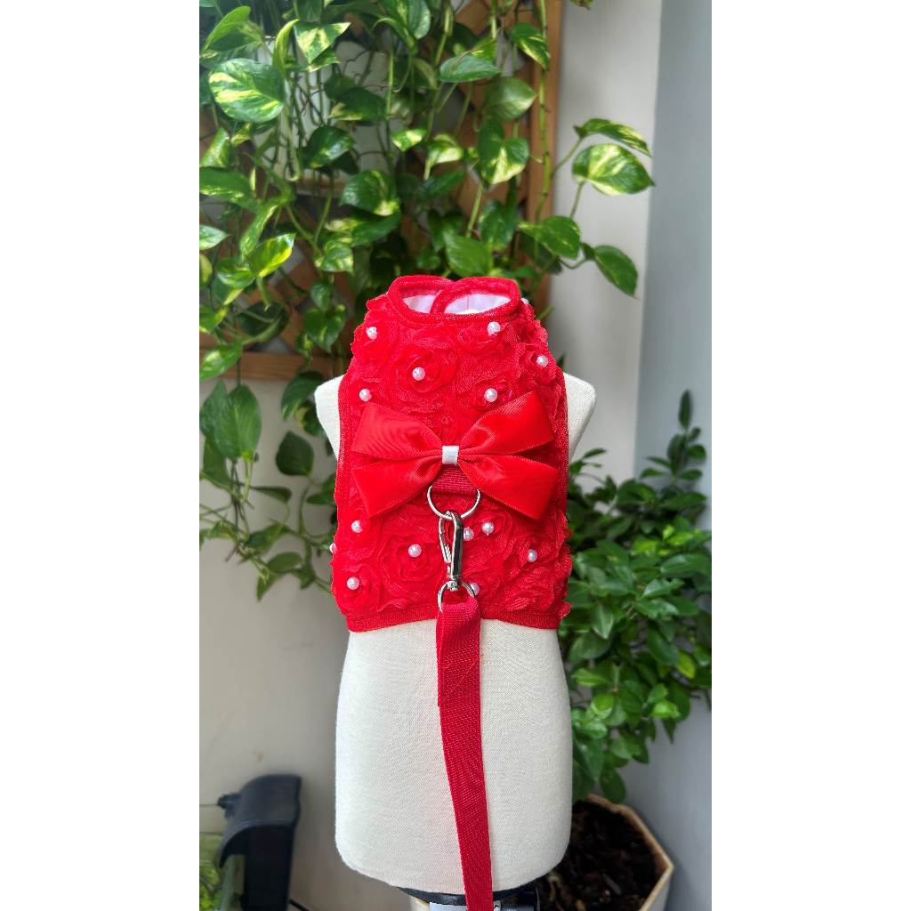 ( Thanh lý đồng giá nhiều mẫu 35k) Đầm cho thú cưng chó, mèo handmade ( tặng nơ kẹp tóc)