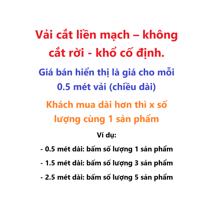 Vải voan (SLx0.5m, khổ 1.4m) thêu hoa màu cam.