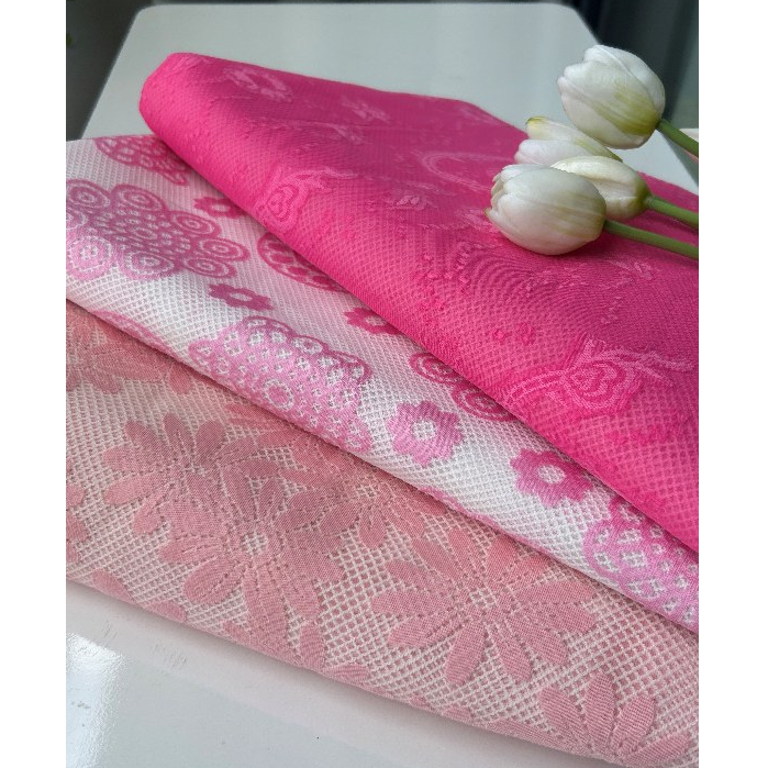 Vải lưới ép hoa (SLx0.5m, khổ đa dạng)– vải dày, dùng làm khăn trải bàn, rèm cửa, decor...