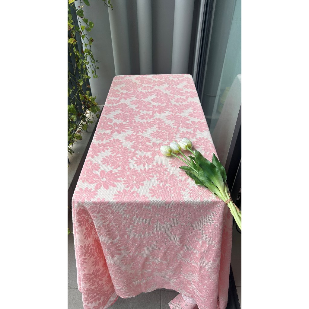 Vải lưới ép hoa (SLx0.5m, khổ đa dạng)– vải dày, dùng làm khăn trải bàn, rèm cửa, decor...