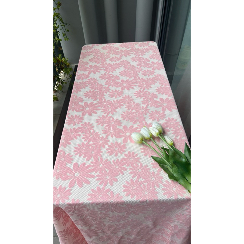 Vải lưới ép hoa (SLx0.5m, khổ đa dạng)– vải dày, dùng làm khăn trải bàn, rèm cửa, decor...