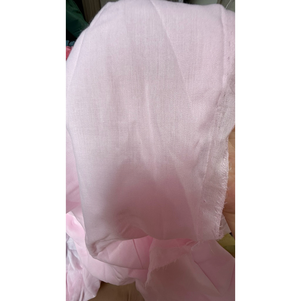 Vải kate lót màu trơn (SLx0.5m, khổ 1.5m) dùng tập may, làm vải lót.