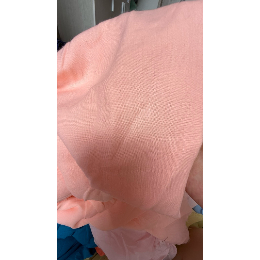 Vải kate lót màu trơn (SLx0.5m, khổ 1.5m) dùng tập may, làm vải lót.