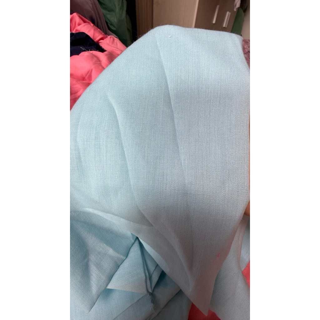 Vải kate lót màu trơn (SLx0.5m, khổ 1.5m) dùng tập may, làm vải lót.
