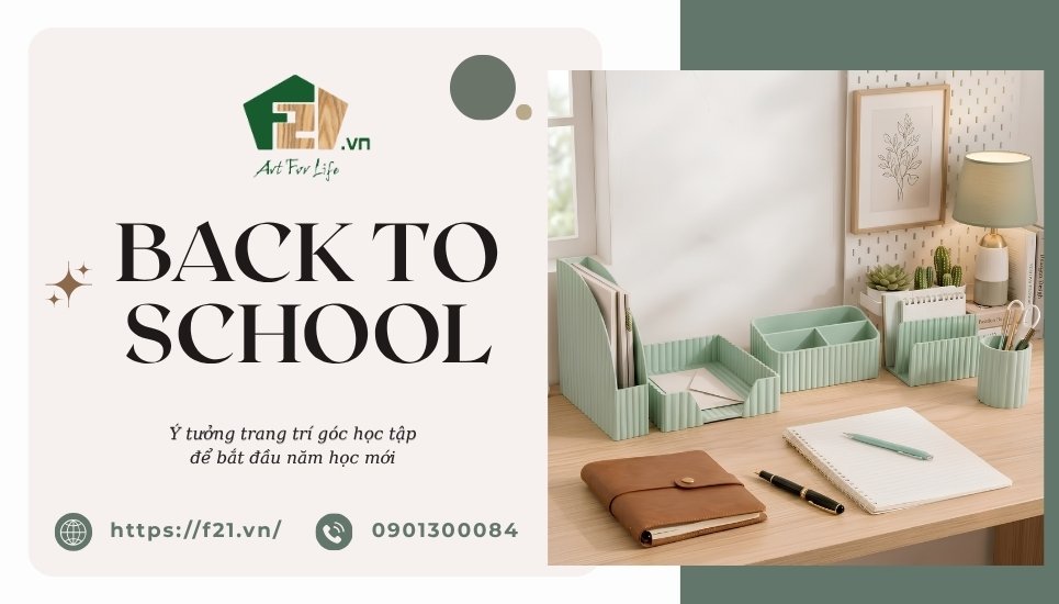 Back to School: Ý tưởng trang trí góc học tập để bắt đầu năm học mới