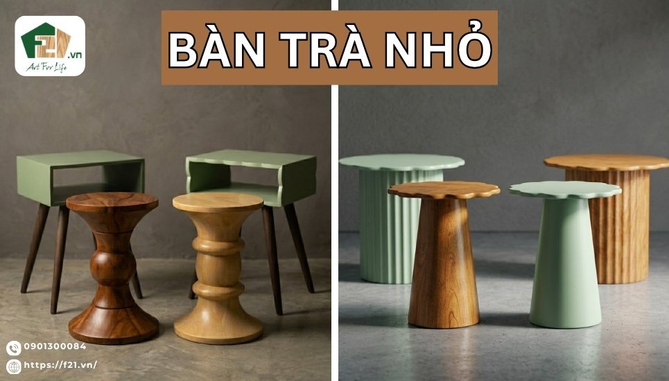 35+ Mẫu bàn trà nhỏ, bàn cafe đẹp, thiết kế hiện đại