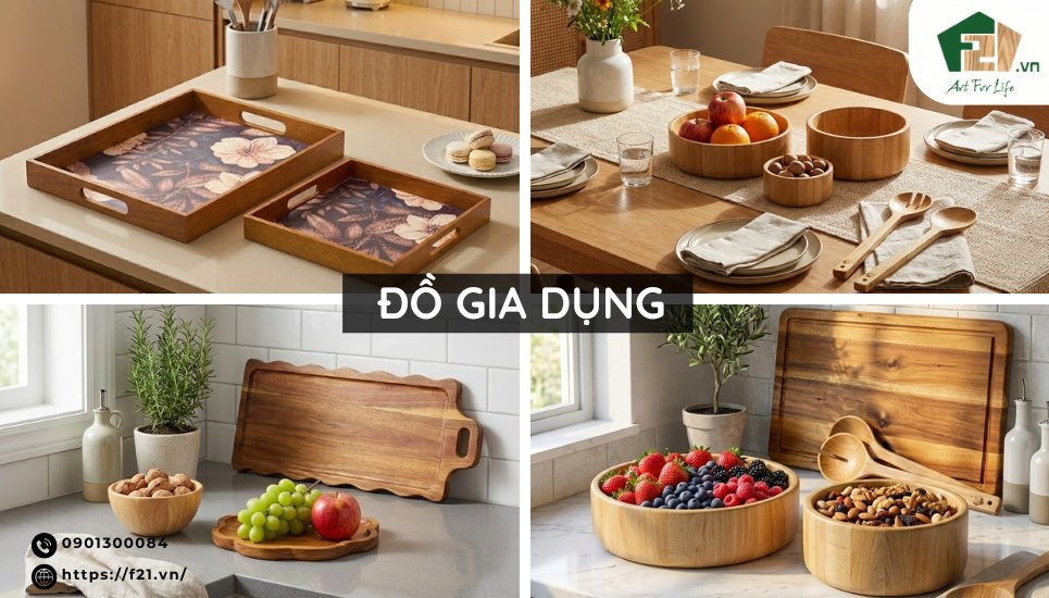 Đồ gia dụng gỗ: 7 món đồ cho căn bếp gọn gàng