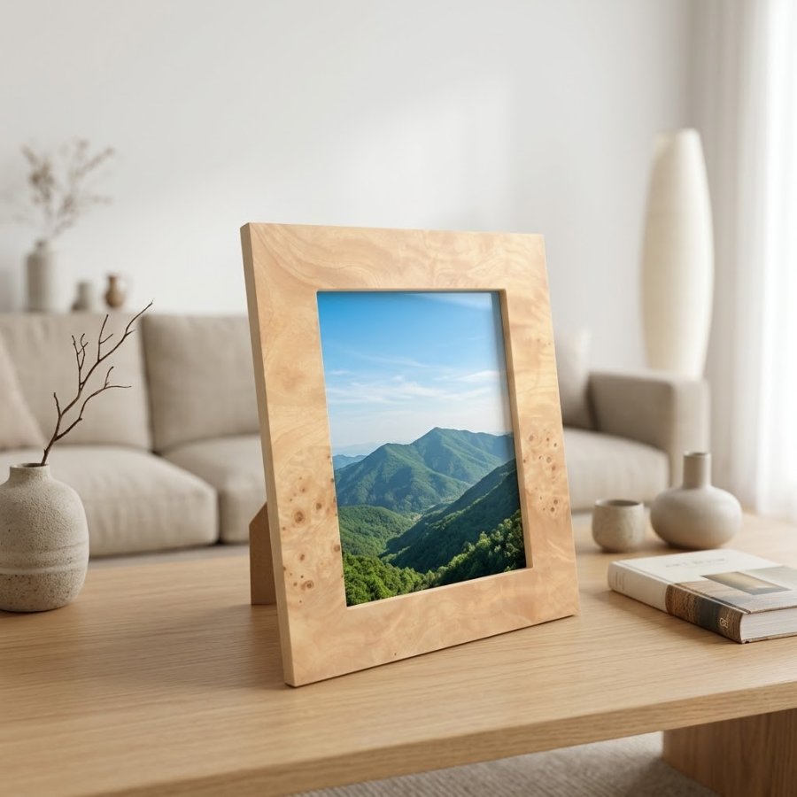 Khung ảnh vân Burl – Nâng tầm kỷ niệm! ✨