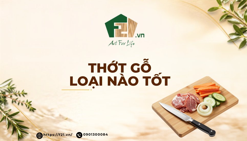 Thớt gỗ loại nào tốt? Bí quyết chọn thớt bền đẹp, an toàn
