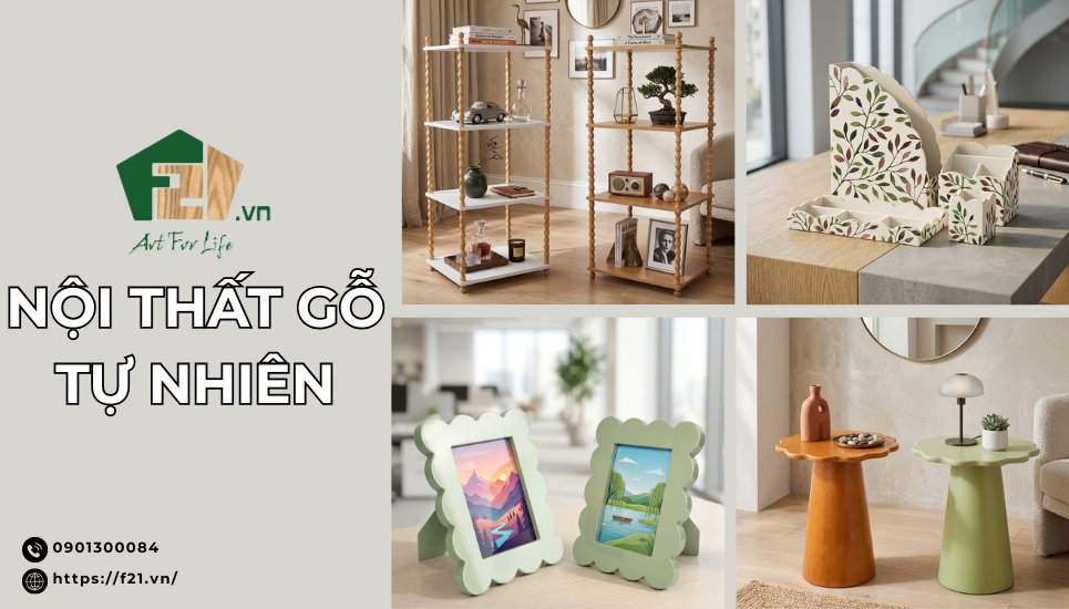 Nội thất gỗ tự nhiên: Kiến tạo không gian sống tĩnh tại