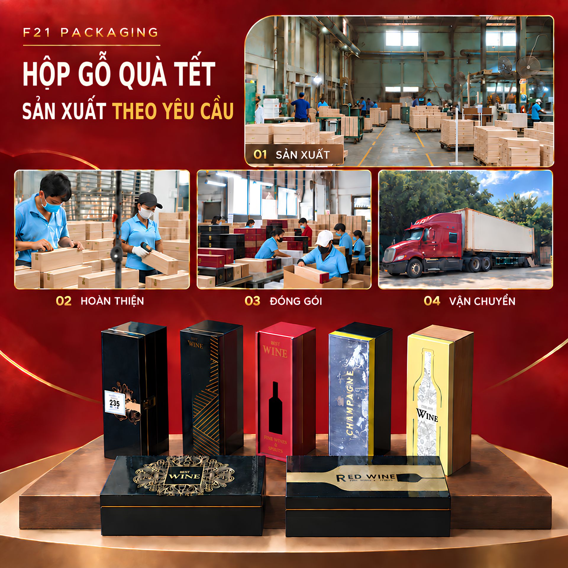 🎁 Bao bì quà Tết chỉn chu cần được chuẩn bị trước mùa cao điểm