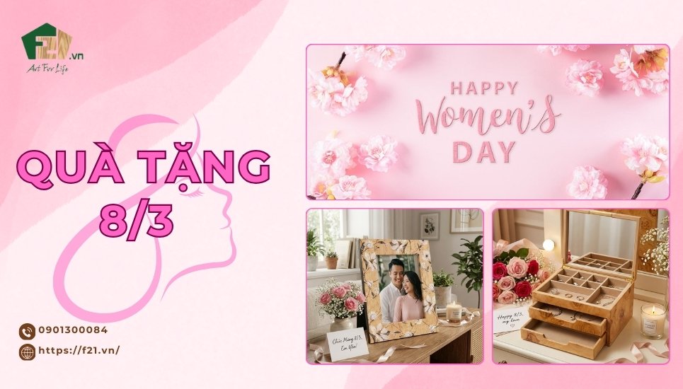 Quà tặng 8/3 ý nghĩa dành cho phái đẹp – Gợi ý từ F21