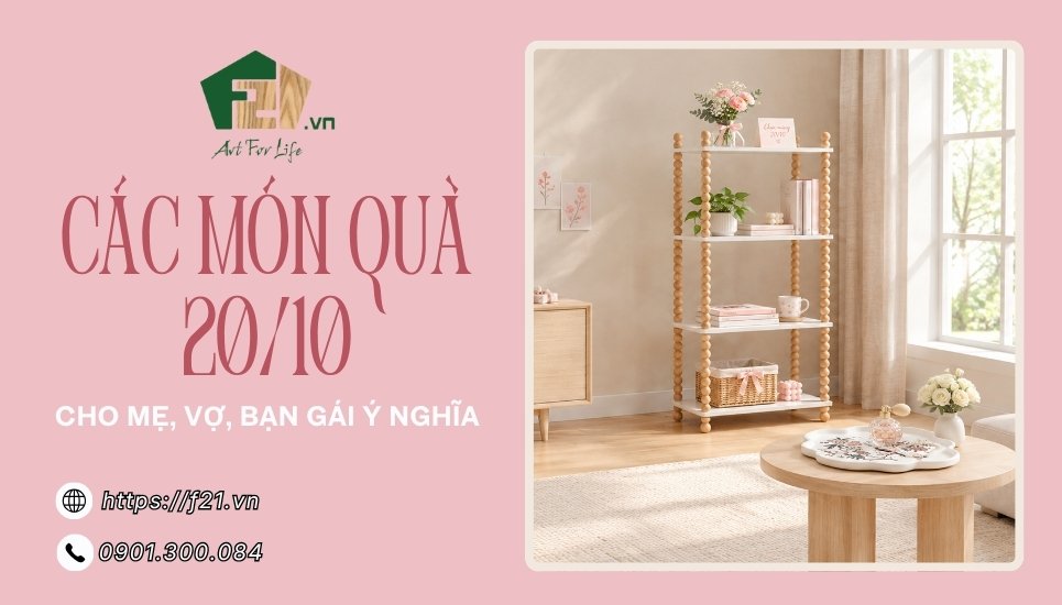 Các món quà 20/10 cho mẹ, vợ, bạn gái ý nghĩa