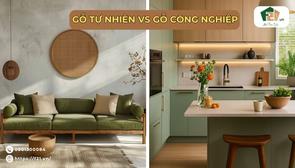 Gỗ tự nhiên và gỗ công nghiệp: Nội thất nào tối ưu hơn?